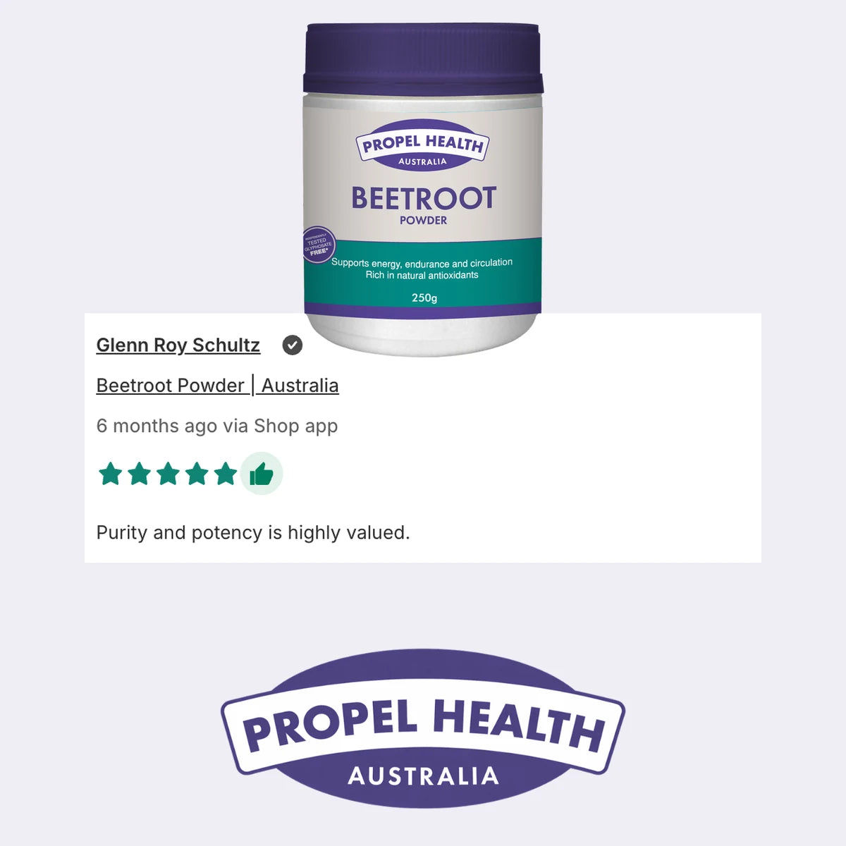 Beetroot Powder 5 star customer review