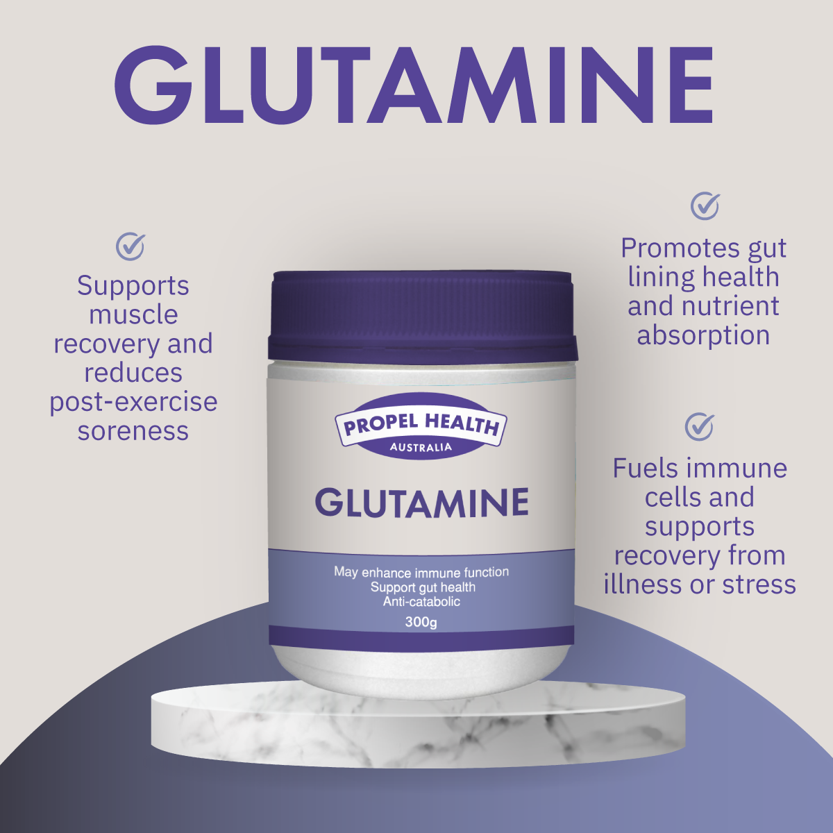 benefits glutamine powder australia