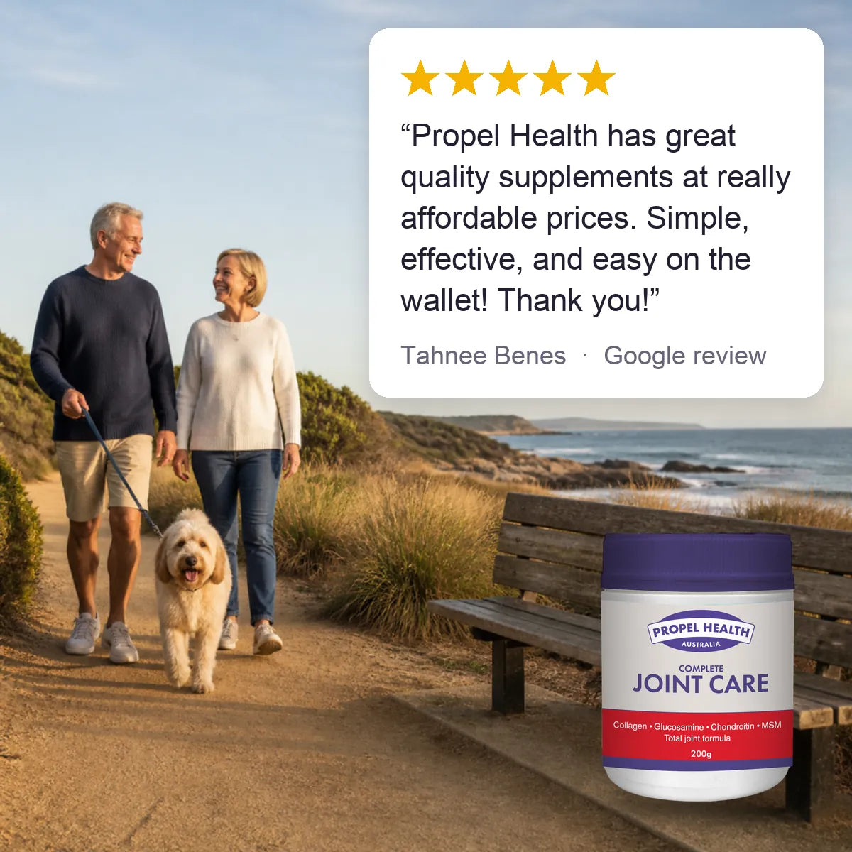 Complete Joint Care lifestyle, 5 star customer review