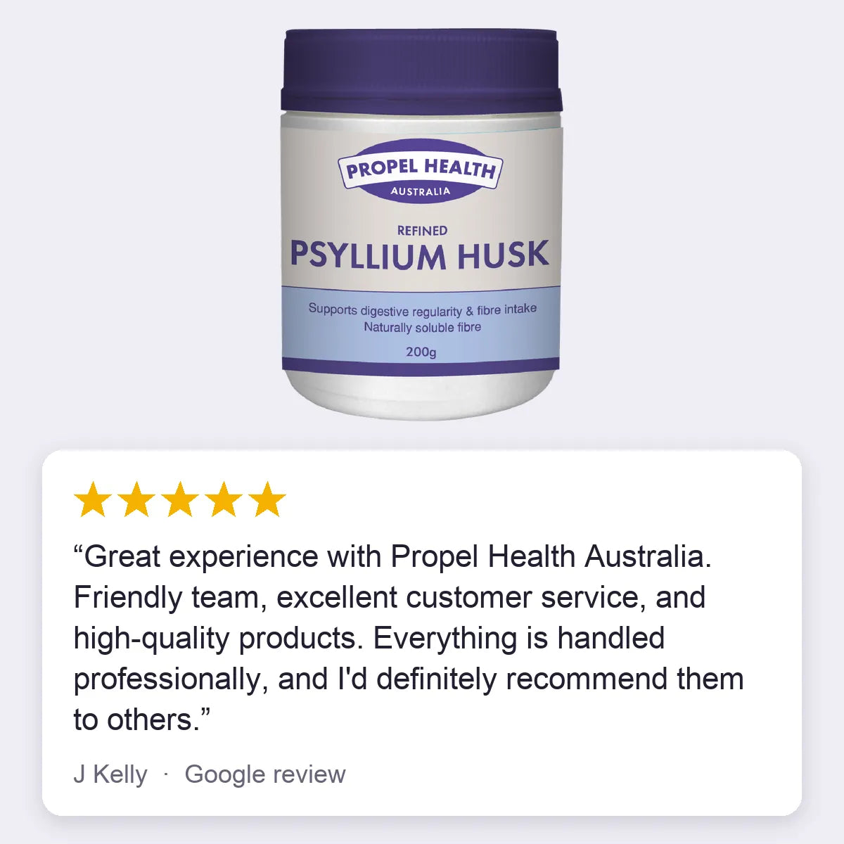 Psyllium Husk 5 star customer review